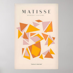 Matisse-Kunstposter - Warme Ton-Geometrische Dreie Poster