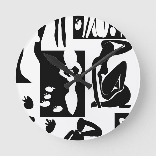 Matisse Nudes Runde Wanduhr (Vorderseite)