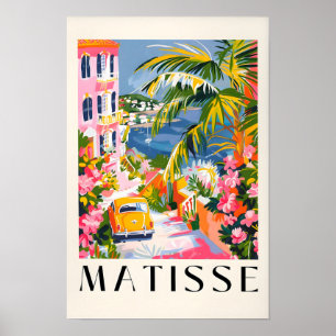 Matisse-Wandkunst, rosa Stranddeko, Italien-Wandku Poster