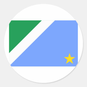 Mato Grosso do Sul, Brasilien Flagge Runder Aufkleber