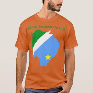 Mato Grosso do Sul Map Flagge Brasilien T-Shirt