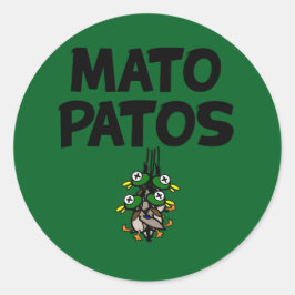 Mato Patos Logo Duck Jagen Round Sticker