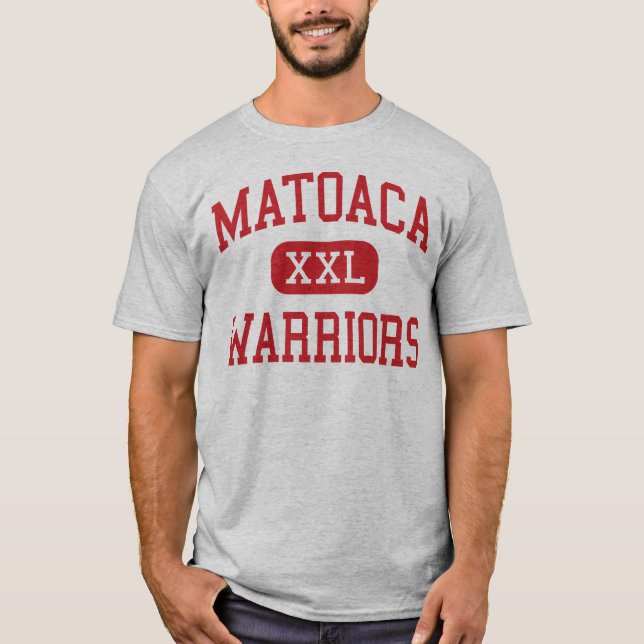 Matoaca - Krieger - hoch - Chesterfield Virginia T-Shirt (Vorderseite)