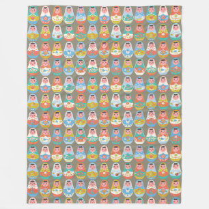 Matreshka Fleece Blanket