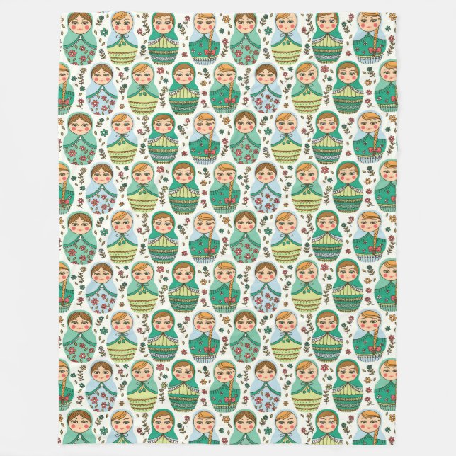 Matreshka Fleece Blanket (Vorderseite)