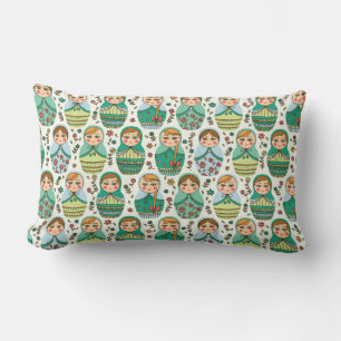 Matreshka Pattern Lumbar Pillow Lendenkissen