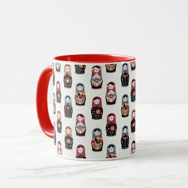 Matreshka Tasse (Vorderseite Links)