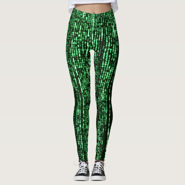 Matrix Code Be a warrior againt the system Leggings (Vorderseite)