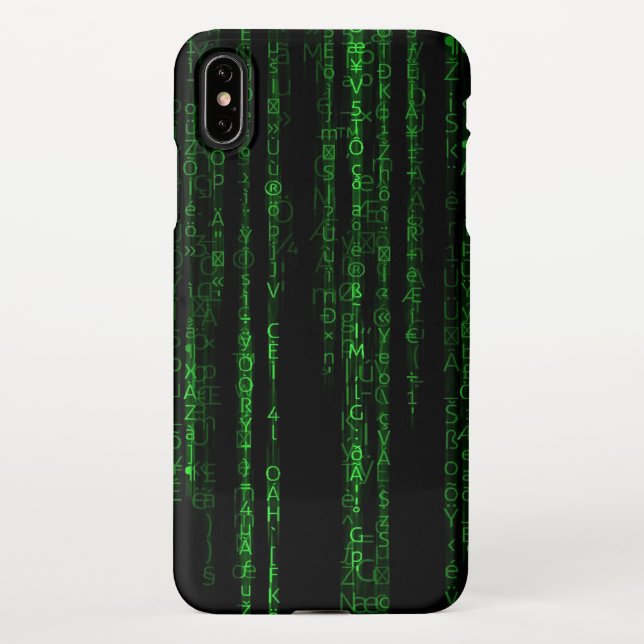 Matrix-Code iPhone Hülle (Rückseite)