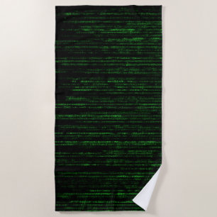 Matrix-Code Strandtuch