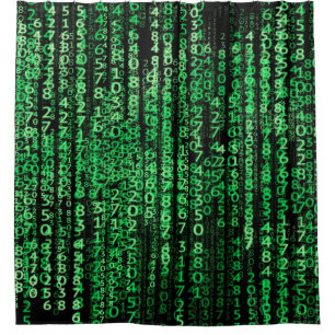 Matrix-Technologie-Daten Duschvorhang
