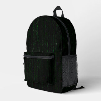 Matrixstil-Rucksack Druckknopfbeutel Bedruckter Rucksack