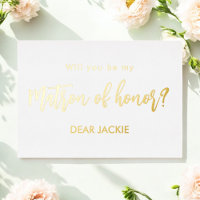 Matron of Honor Gold White Vorschlag