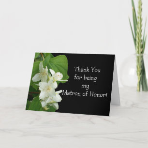 Matron of Honor Wedding Dankeschön Card Dankeskarte