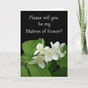 Matron of Honor Wedding Invitation Card Einladung