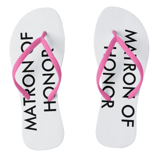 Matrone der Ehrenbraut-Hochzeit drehen Reinfälle Flip Flops (Fußbett)