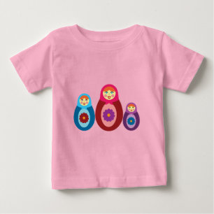 Matroschka-Puppen Baby T-shirt