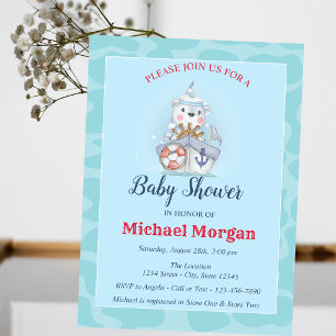Matrose,Meer,Ahoy Es ist ein JUNGE Baby Shower Einladung