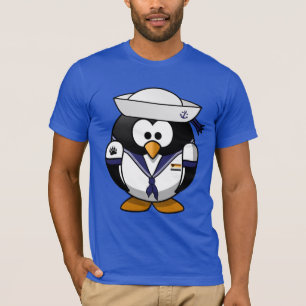 Matrosen-Pinguin mit Gay-Bear-Stolz-Motiven - T-Sh T-Shirt