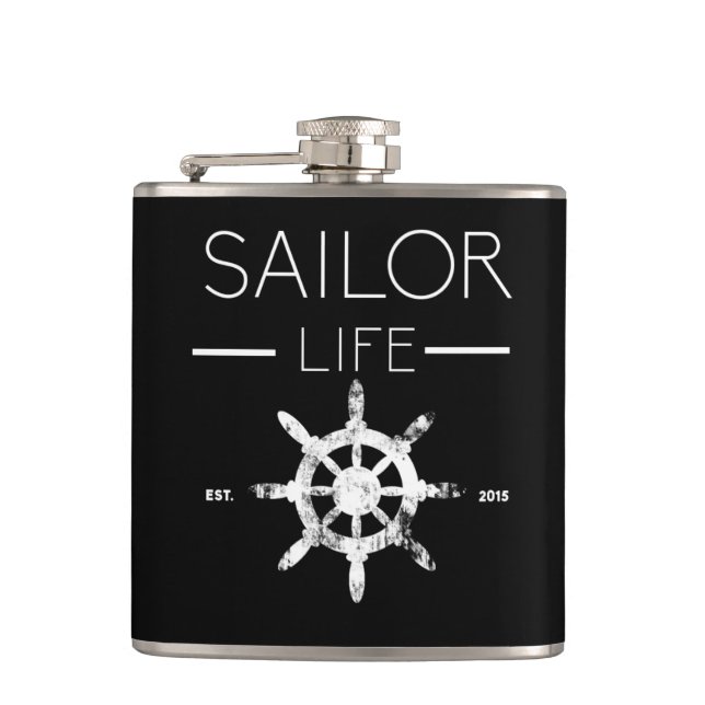 Matrosenleben Hipflask Flachmann (Vorderseite)