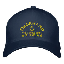 Matrosesegelnboots-Crew Bestickte Baseballkappe