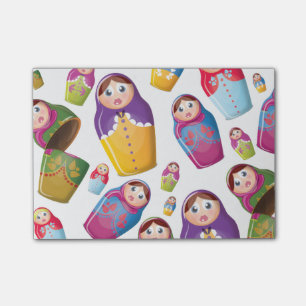 Matryoshka Dolls , Nesting Russian Dolls. Post-it Klebezettel