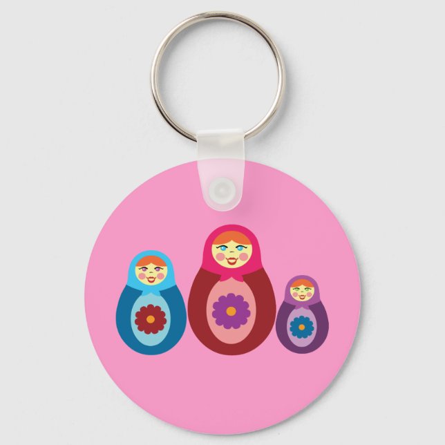 Matryoshka Dolls Schlüsselanhänger (Vorderseite)