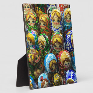 Matryoshka Dolls Souvenir Kiosk Travel Foto Fotoplatte