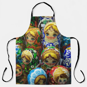 Matryoshka Dolls Souvenir Kiosk Travel Foto Schürze