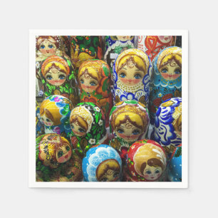 Matryoshka Dolls Souvenir Kiosk Travel Foto Serviette