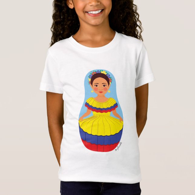 Matryoshka Girls' T-Shirt (Vorderseite)