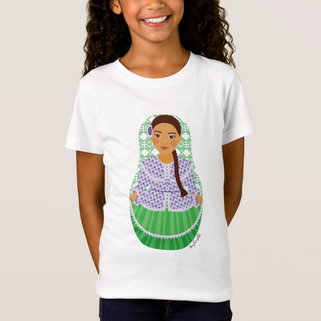 Matryoshka Girls' T-Shirt (Vorderseite)