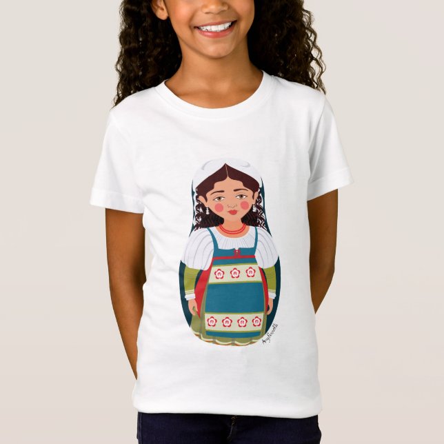 Matryoshka Girls' T - Shirt (Vorderseite)