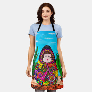 Matryoshka-Puppe in Mexiko-Schürze Schürze