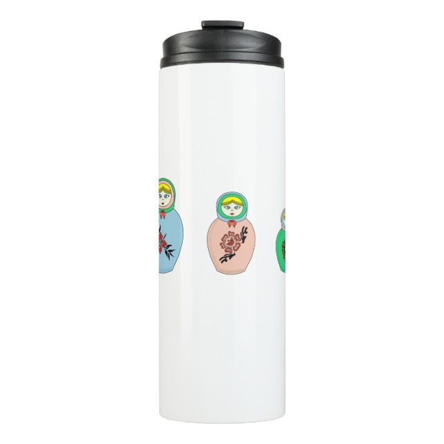 Matryoshka-Puppe Thermosbecher (Vorderseite)