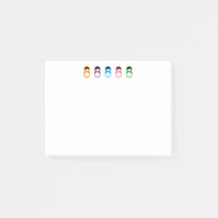 Matryoshka Puppen Post-it Klebezettel
