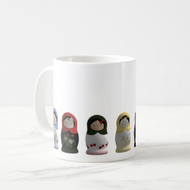Matryoshka Puppen-russische Puppen-Tasse Kaffeetasse