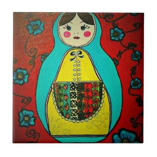 matryoshka russische fliese
