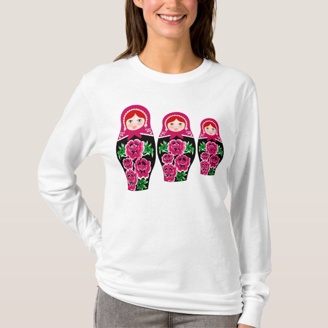 MATRYOSHKA, RUSSISCHE PUPPE T-Shirt (Vorderseite)