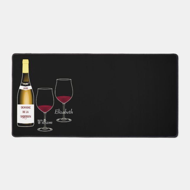 Mats et coussins de bureau à thème pour le vin (Recto)