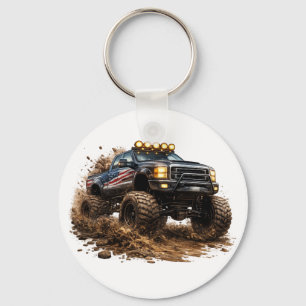 Matsch-Truck-Power – Offroad-Biest-Design Schlüsselanhänger