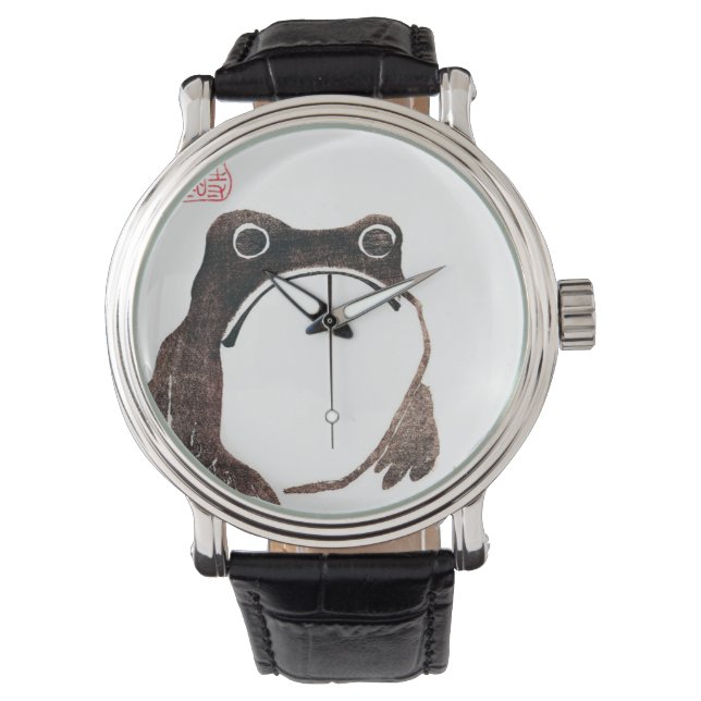 Matsumoto Hoji Frog Armbanduhr (Vorderseite)