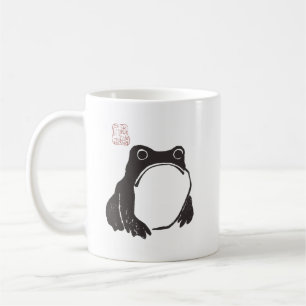 Matsumoto Hoji Funny Sad Grumpy Frog Tasse