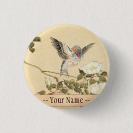 Matsumoto Keibun Bird und Blume Album Zebra Finch Button