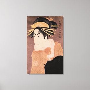 Matsumoto Yonesaburo in der Rolle der Kurtisane Leinwanddruck