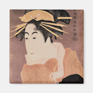 Matsumoto Yonesaburo in der Rolle der Kurtisane Magnet