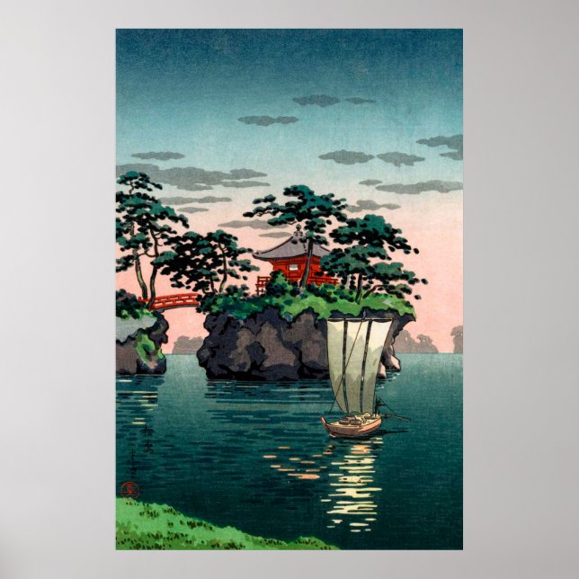 Matsushima von Tsuchiya Koitsu Poster (Vorne)
