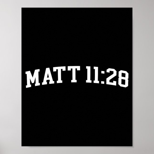 Matt 11_28  poster (Vorne)