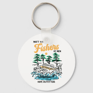 Matt 419 Fischer der Menschen Christliches Fischen Schlüsselanhänger