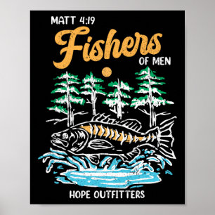 Matt 419 Fischer von Männern Christliche Fischer Poster